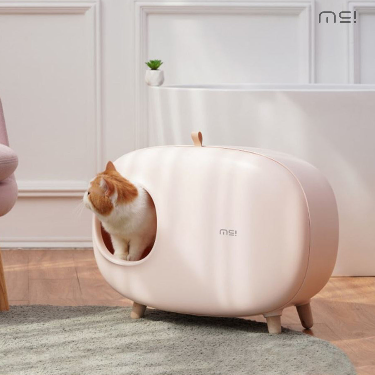 Makesure麻薯 單層貓砂盆 貓砂屋