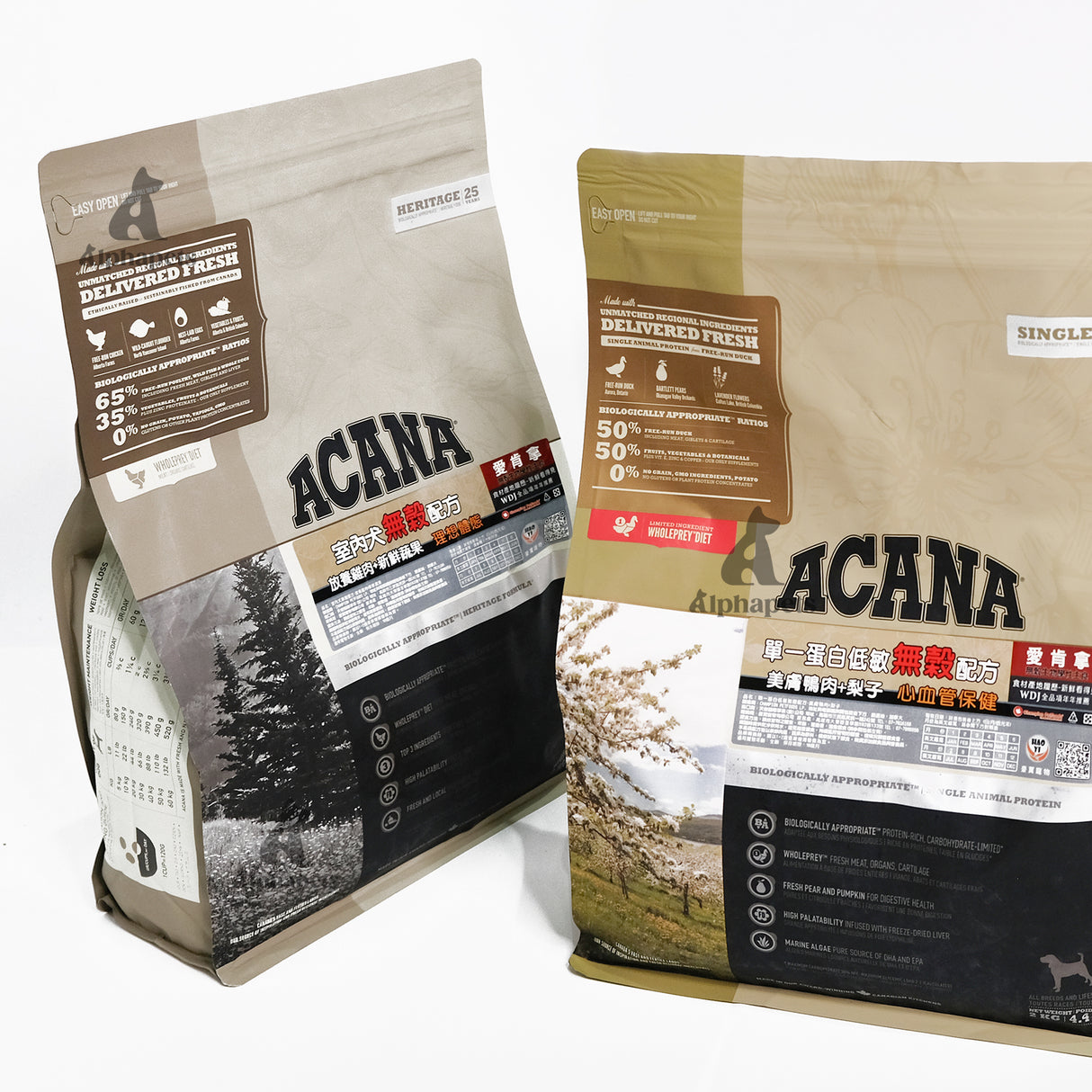 ACANA愛肯拿 無穀配方犬糧 挑嘴幼犬 挑嘴成犬 低卡室內犬 老犬無穀  2kg / 6kg