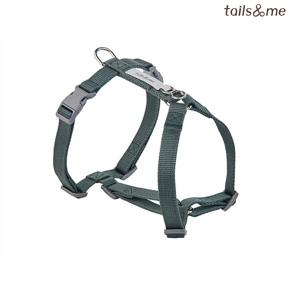 tails&me 尾巴與我 經典尼龍帶胸背帶 Nomo單色系列 寵物胸背帶
