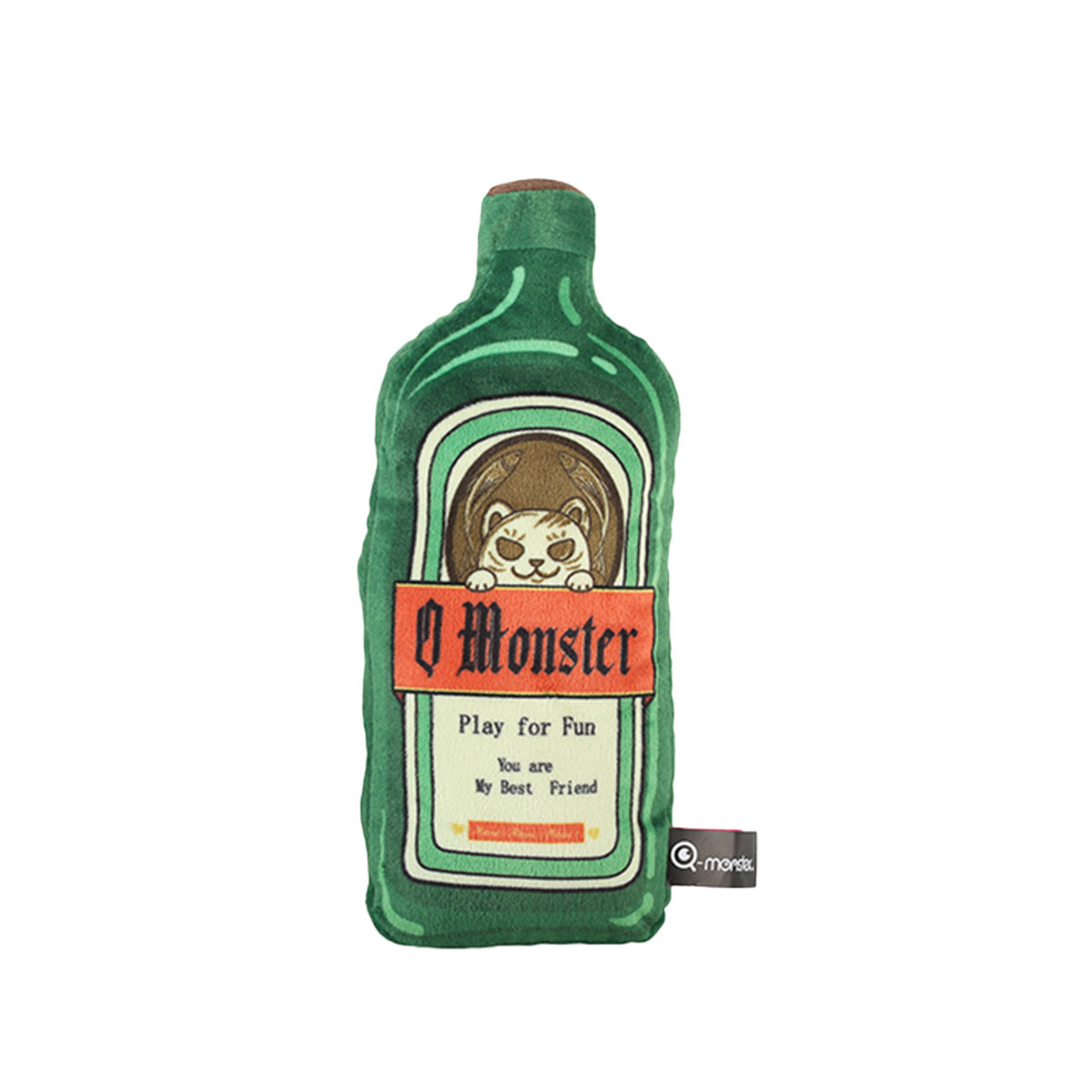 Q-MONSTER 貓酒系列寵物玩具 貓薄荷抱枕 貓抱枕