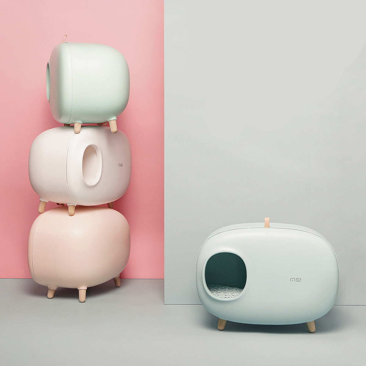 Makesure麻薯 單層貓砂盆 貓砂屋