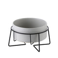 黑鐵架陶瓷碗 單碗組 / 灰色 / 13 cm