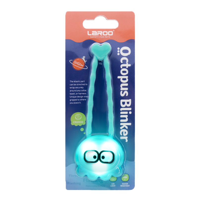 LaRoo萊諾 章魚LED發光吊墜 寵物項圈吊飾