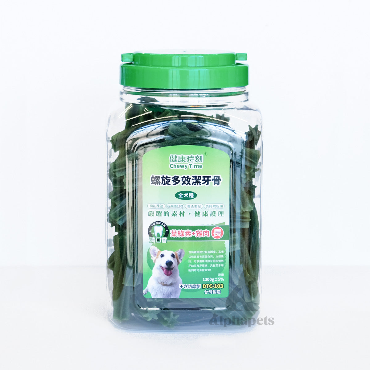 ChewyTime健康時刻 螺旋多效潔牙骨 雙效潔牙骨 長 / 桶裝