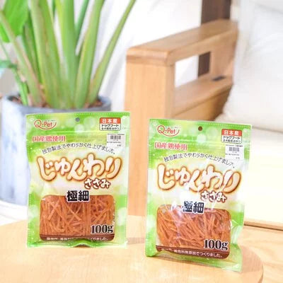 Q-Pet 巧沛 日本進口 熟成系列 雞肉細條 雞肉薄片 100g