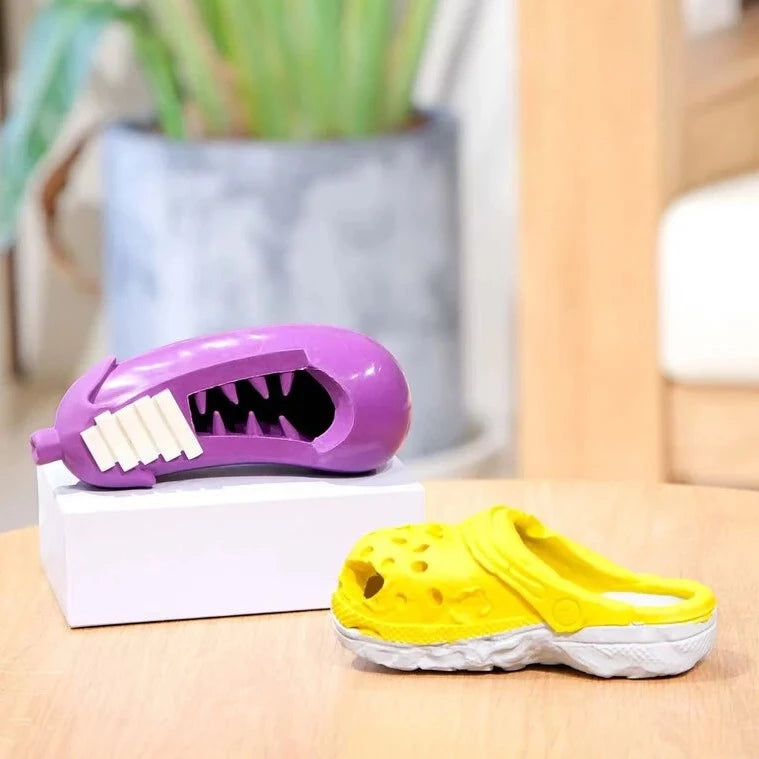 PETOPIA 咬不壞的玩具 磨牙玩具 茄子/拖鞋