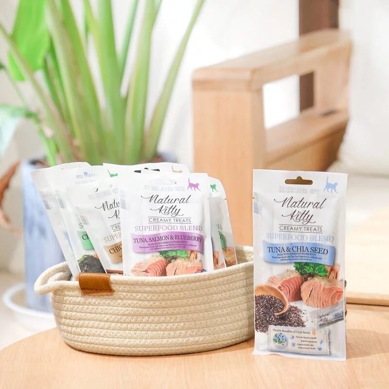 Natural Kitty 自然小貓 超級食物營養肉泥 4入/包
