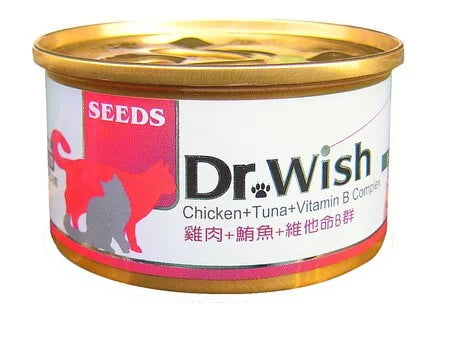 SEEDS惜時 Dr. Wish 愛貓調整配方營養食 85g 肉泥 貓副食罐