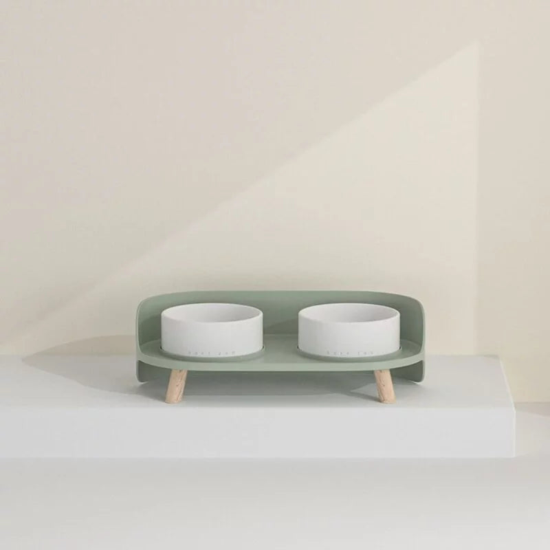 SOFT ZOO 月半雙碗 寵物小餐桌