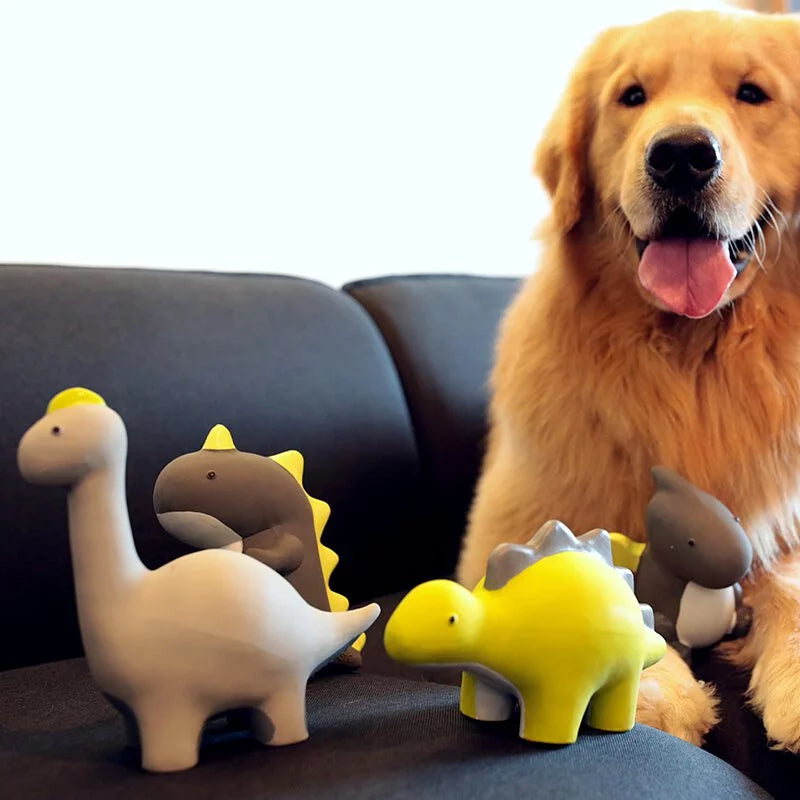 Q-MONSTER 恐龍家族 耐咬 潔牙 發聲玩具