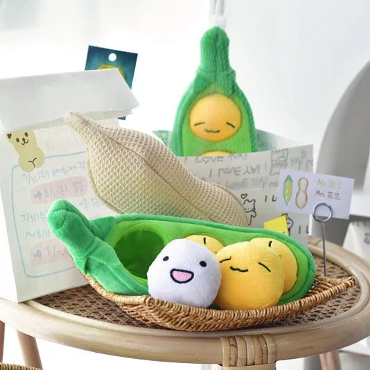 食物造型絨毛發聲玩具 三明治 / 墨西哥捲 / 吐司 / 菜菜 / 豌豆 / 烤雞