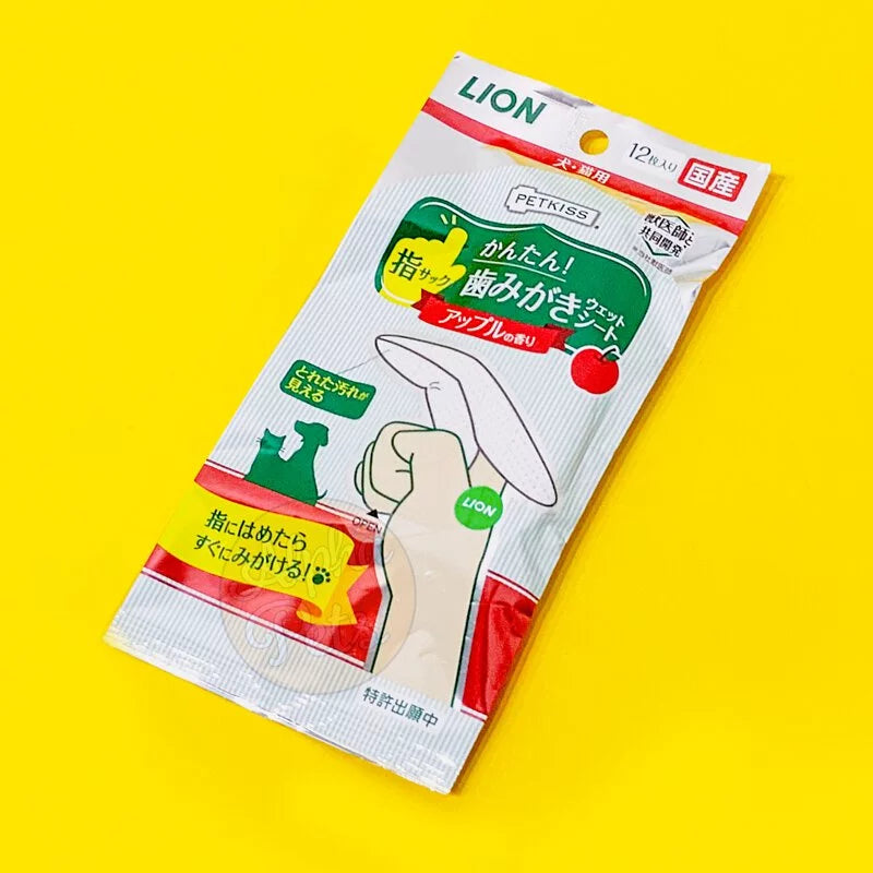 LION日本獅王 親親齒垢清潔紙巾 12入