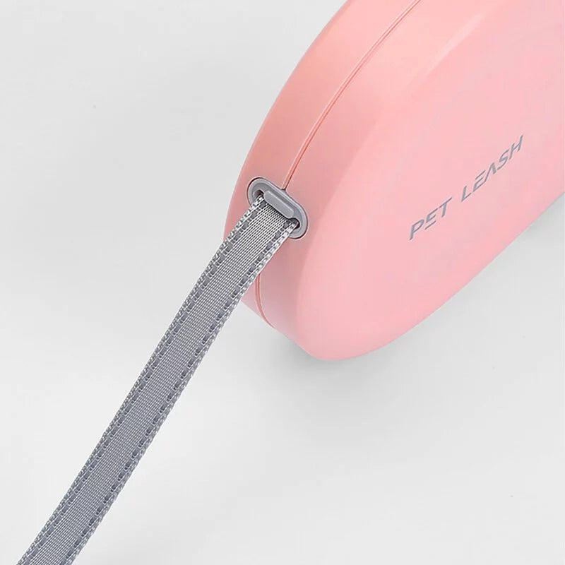 寵物自動伸縮牽引繩 可伸缩式握把