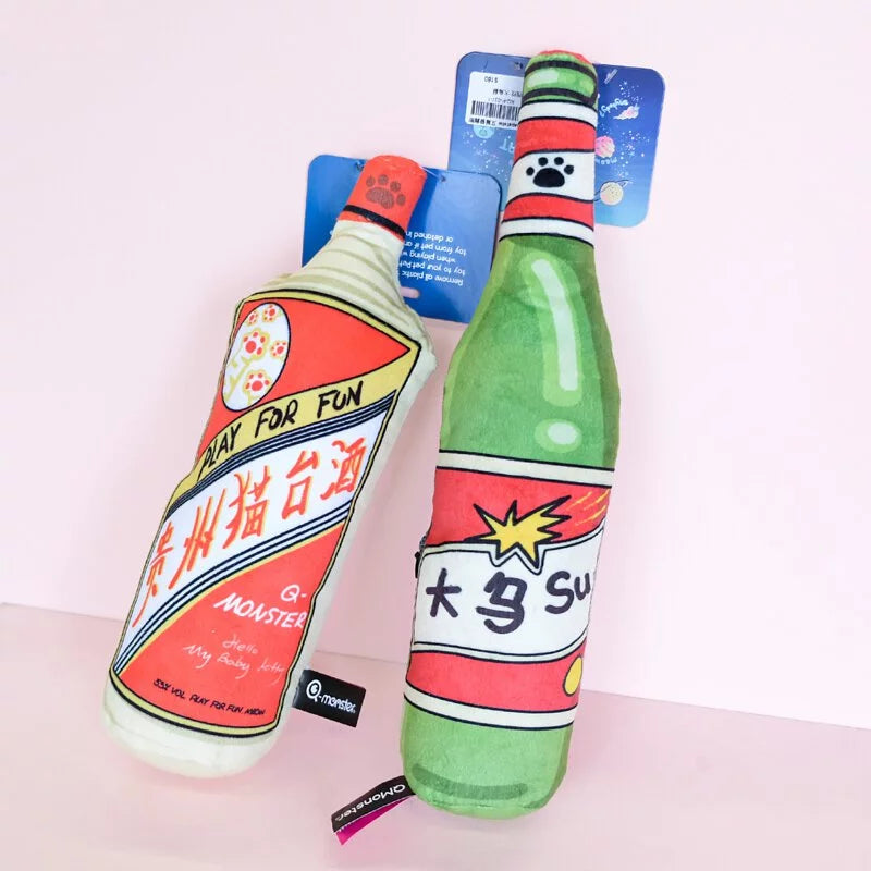 Q-MONSTER 貓酒系列 貓咪玩具 貓薄荷抱枕