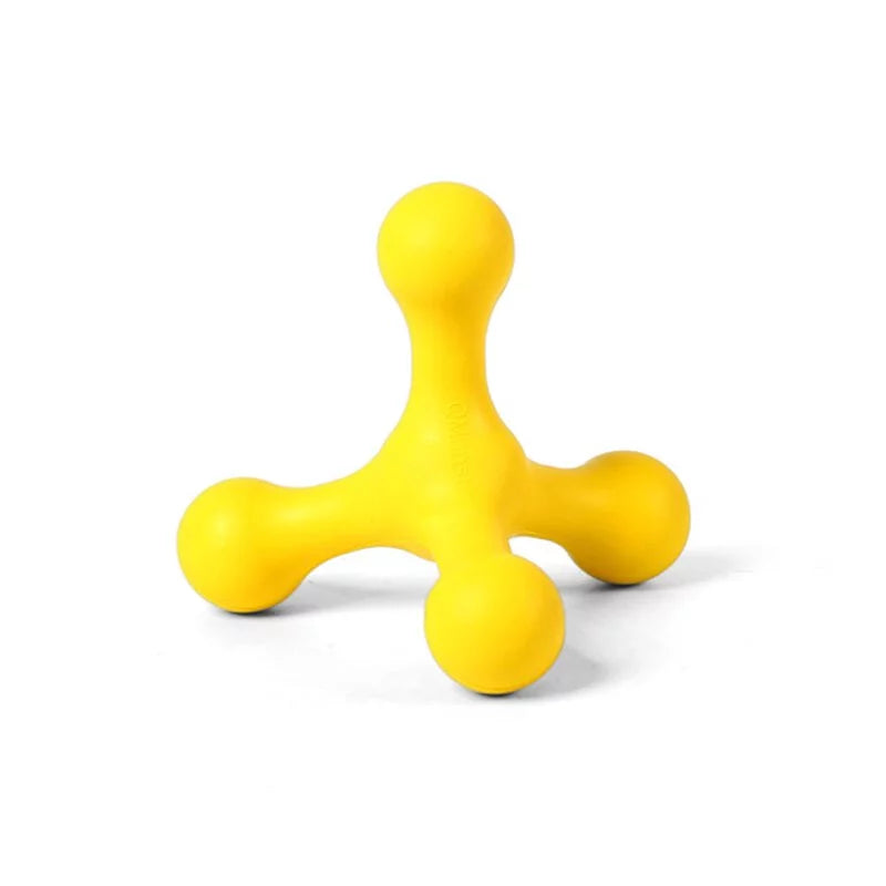 Q-MONSTER ROLY-POLY 不倒膠磨牙狗玩具 藍橘配色/小號