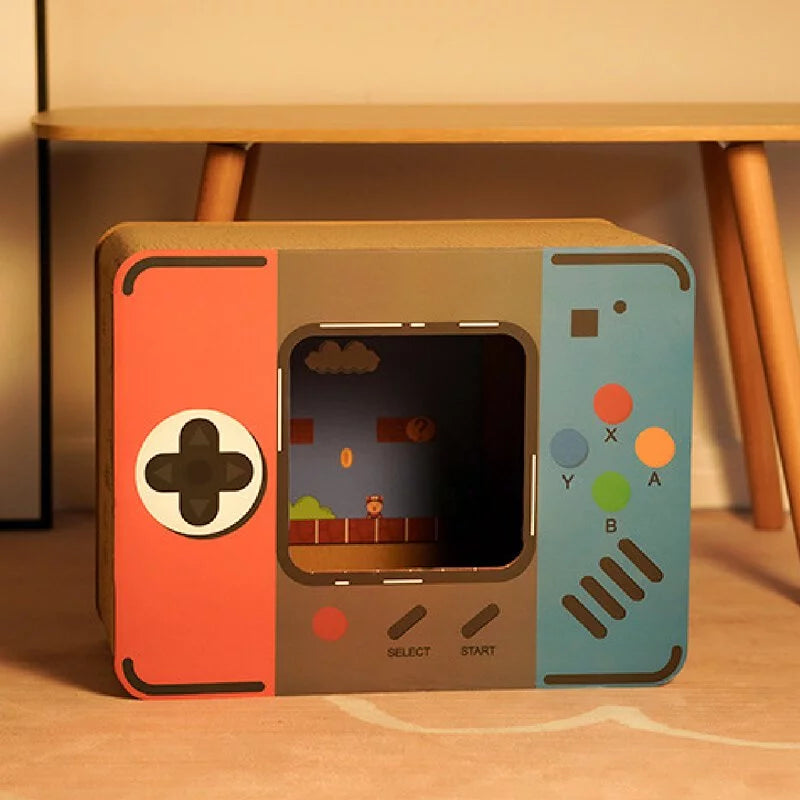 箱式造型瓦楞貓抓板 遊戲機貓抓板 電視機貓抓板