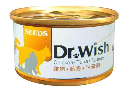 SEEDS惜時 Dr. Wish 愛貓調整配方營養食 85g 肉泥 貓副食罐