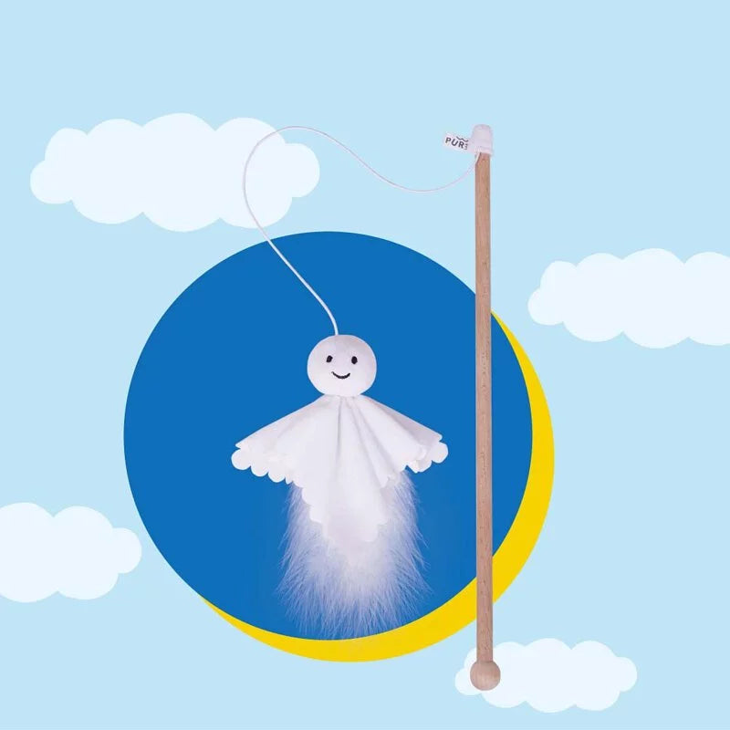 PurLab 噗撲實驗室 晴天娃娃逗貓棒 貓薄荷自嗨木杆貓玩具