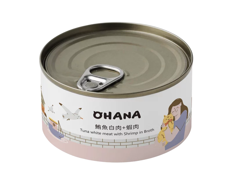 OHANA歐哈吶 鮪魚白肉系列 / 鮮嫩雞肉系列 天然無膠無穀貓湯罐 80g