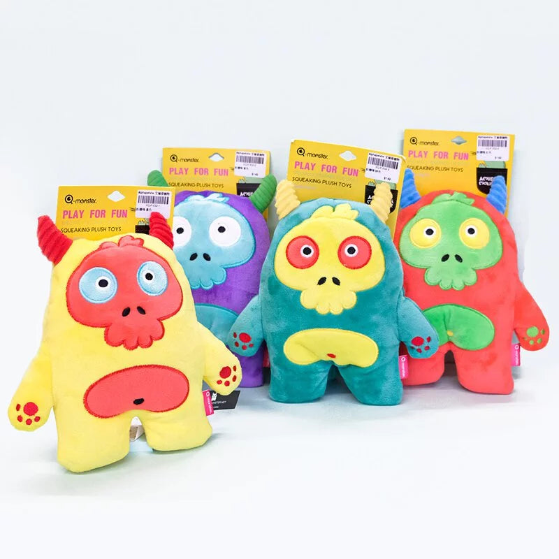 Q-MONSTER 絨毛發聲玩具 骷髏鴨系列