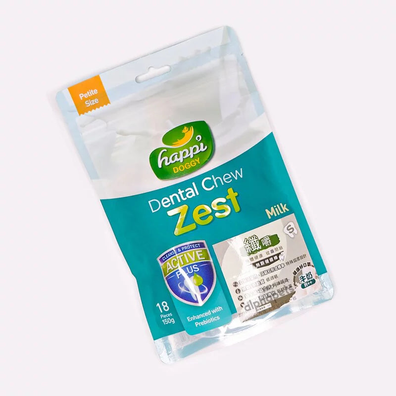 HappiDoggy纖嚼 咀嚼健齒棒 牛奶 S號
