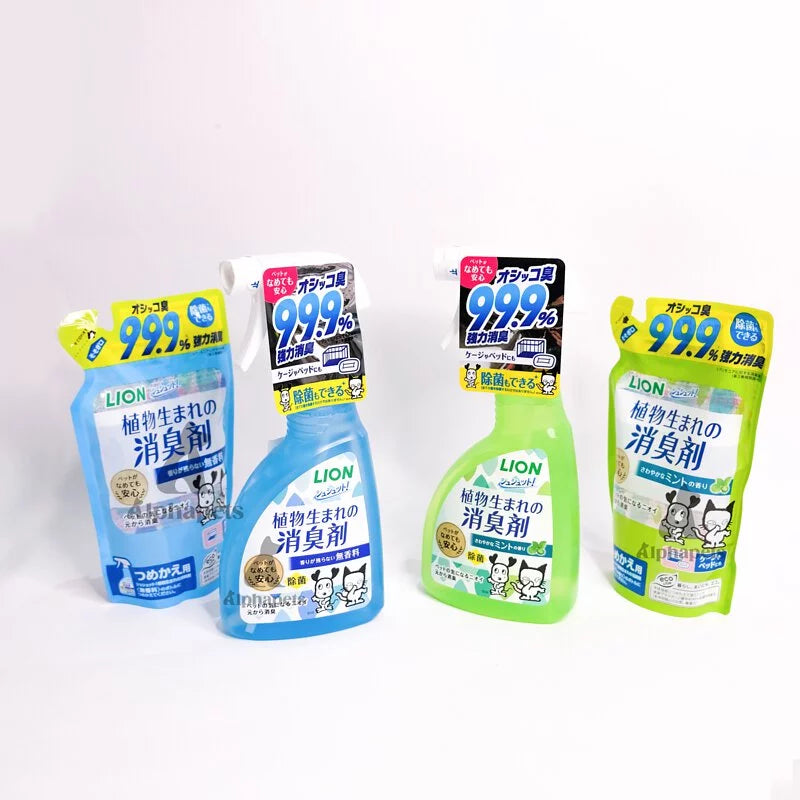 LION日本獅王 空間除臭系列 抗菌除臭噴霧 / 補充包 400ml