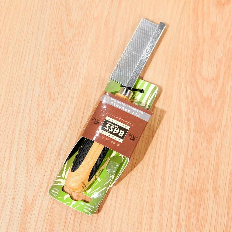 BASS 竹柄蚤梳 寵物梳 18.5 x 3 cm