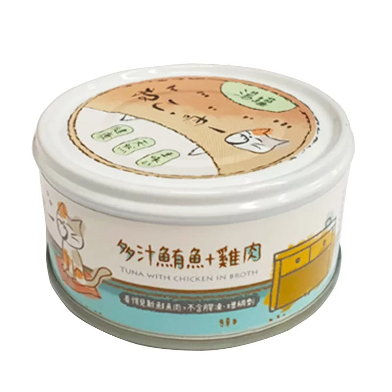 ねこ 吶一口 無穀貓湯罐 貓罐頭 80g