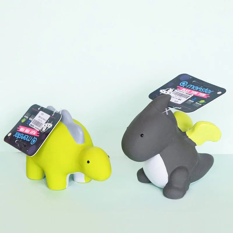 Q-MONSTER 恐龍家族 耐咬 潔牙 發聲玩具