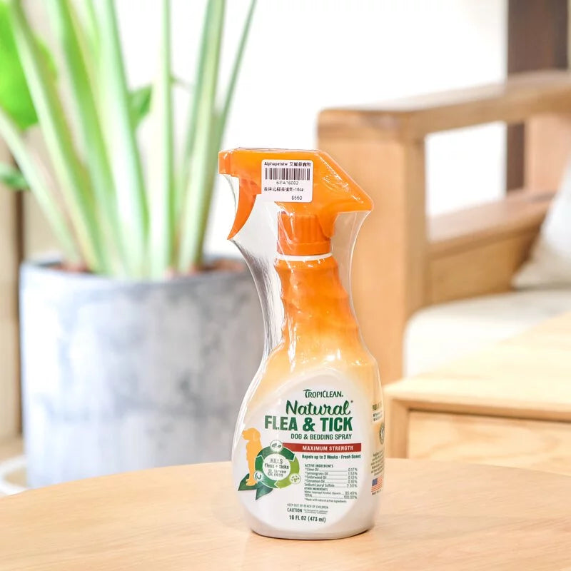 TROPICLEAN 蚤蜱逃 天然驅蚤噴劑 16oz/473ml