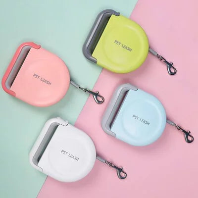 寵物自動伸縮牽引繩 可伸缩式握把