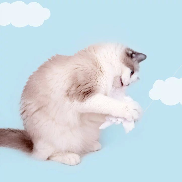 PurLab 噗撲實驗室 晴天娃娃逗貓棒 貓薄荷自嗨木杆貓玩具