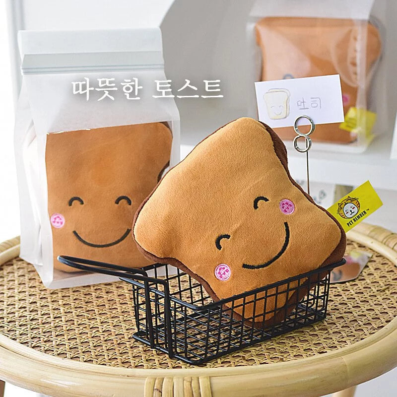 食物造型絨毛發聲玩具 三明治 / 墨西哥捲 / 吐司 / 菜菜 / 豌豆 / 烤雞