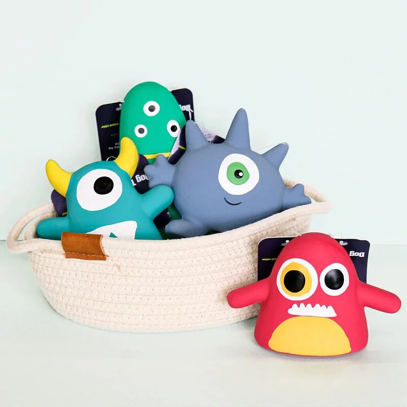 Q-MONSTER 外星人家族 耐咬 發聲玩具