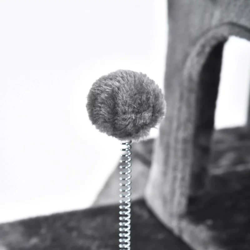 豪華大空間多層貓跳台 灰色