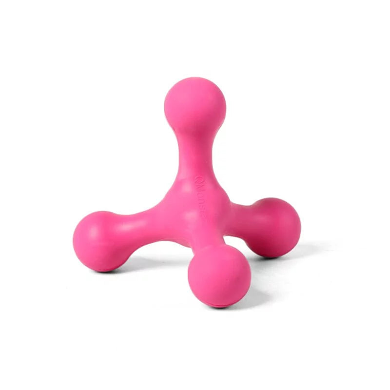 Q-MONSTER ROLY-POLY 不倒膠磨牙狗玩具 藍橘配色/小號