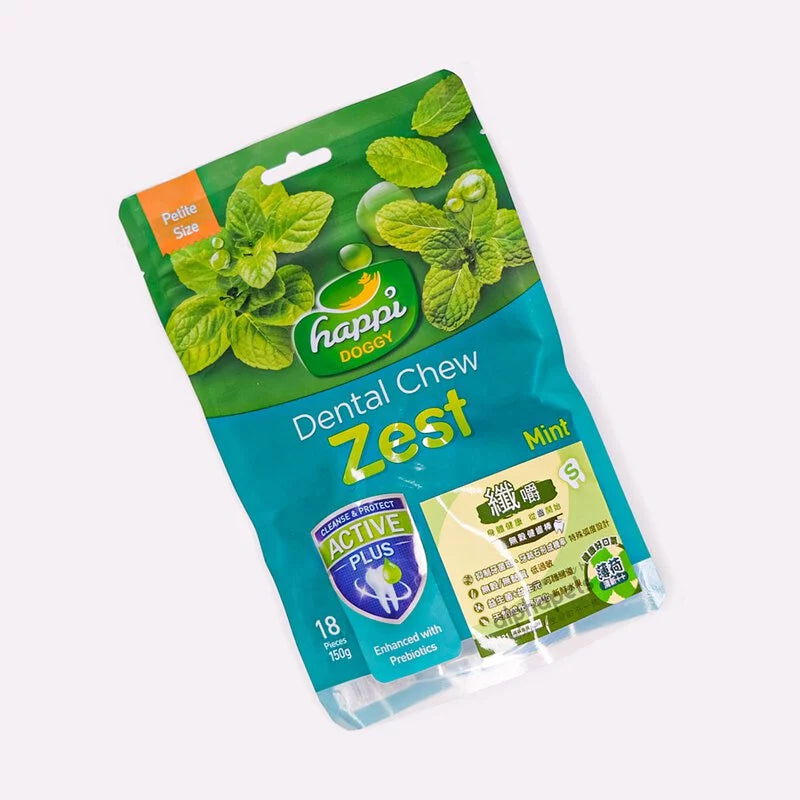 HappiDoggy纖嚼 咀嚼健齒棒 薄荷 S號