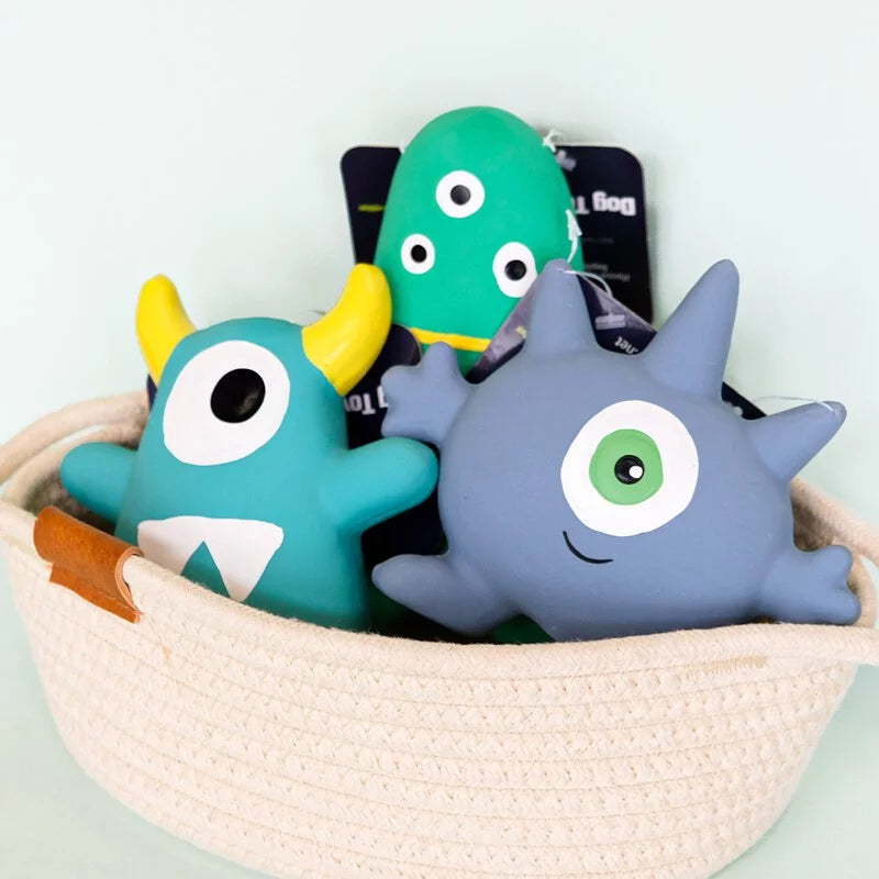 Q-MONSTER 外星人家族 耐咬 發聲玩具