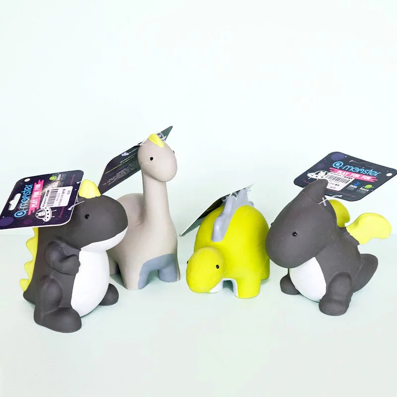 Q-MONSTER 恐龍家族 耐咬 潔牙 發聲玩具