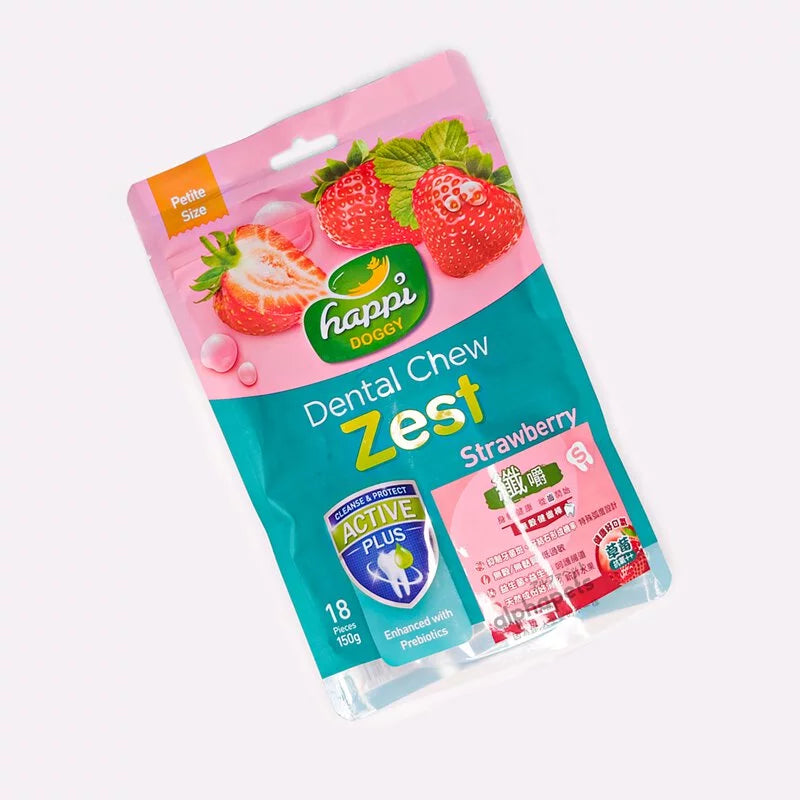 HappiDoggy纖嚼 咀嚼健齒棒 草莓 S號
