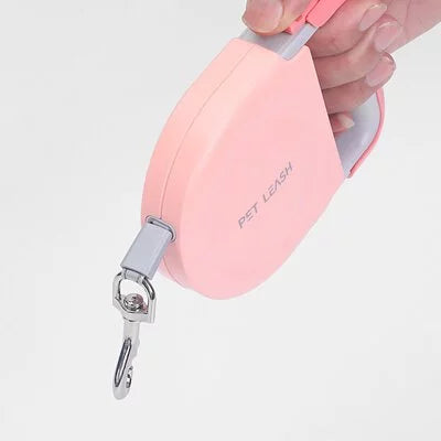 寵物自動伸縮牽引繩 可伸缩式握把