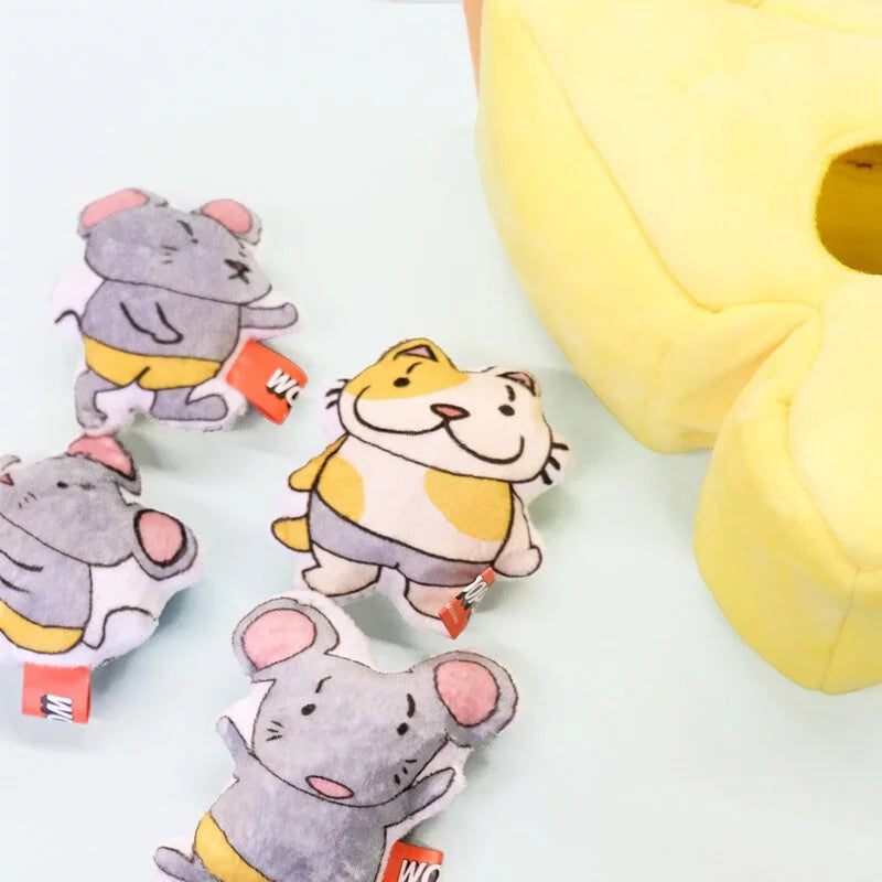 Q-MONSTER 掏掏益智玩具系列 奶酪貓和老鼠