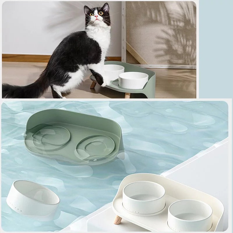 SOFT ZOO 月半雙碗 寵物小餐桌