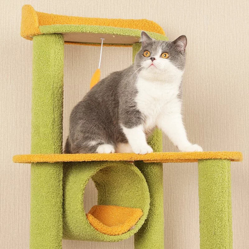 雨林綠植造型 多功能貓跳台 S / XL