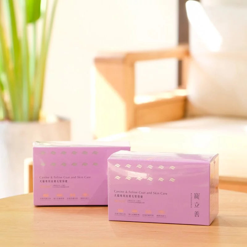 NATURAL10自然食 寵立善 犬貓專用皮膚毛髮保健 30入/盒