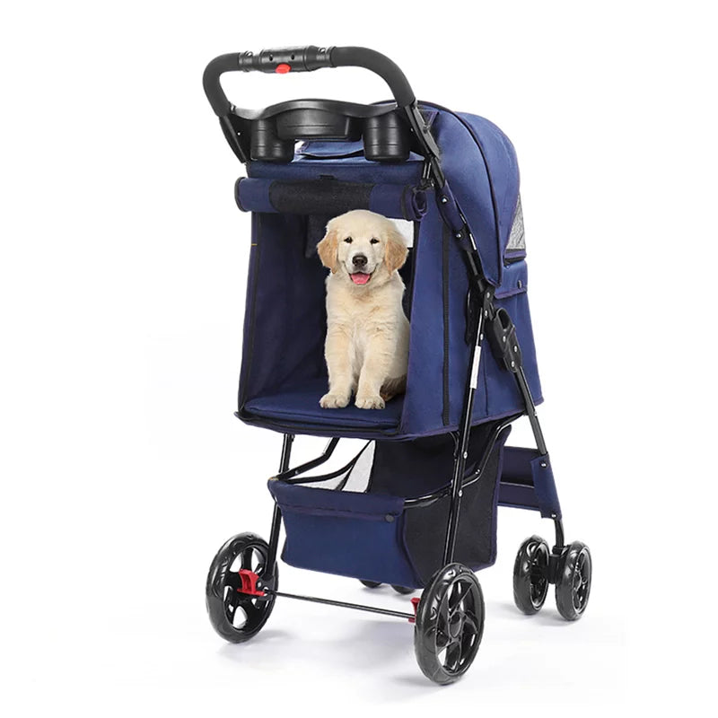 Bello SP02 基本款 輕便一鍵摺疊手推車 寵物推車