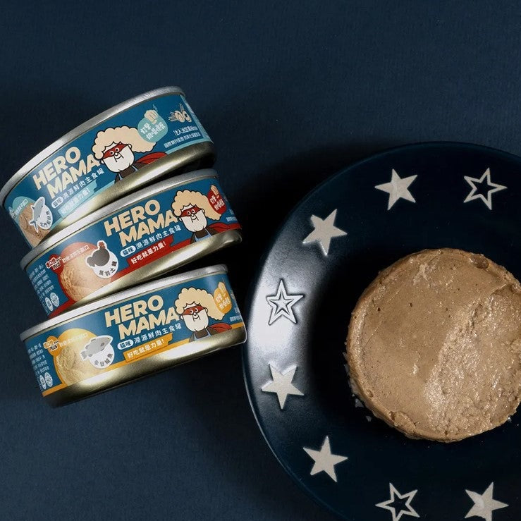 Heromama 溯源鮮肉主食罐 單罐 貓罐 貓主食 80g / 165g