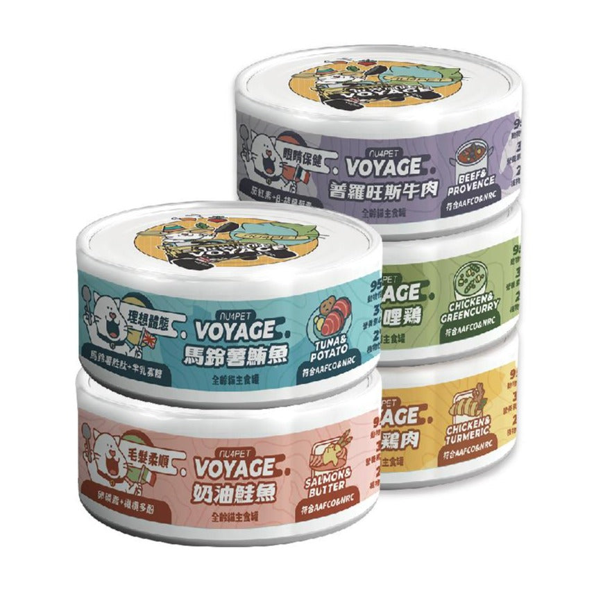 nu4PET陪心寵糧 世界風味罐 80g 低磷貓罐