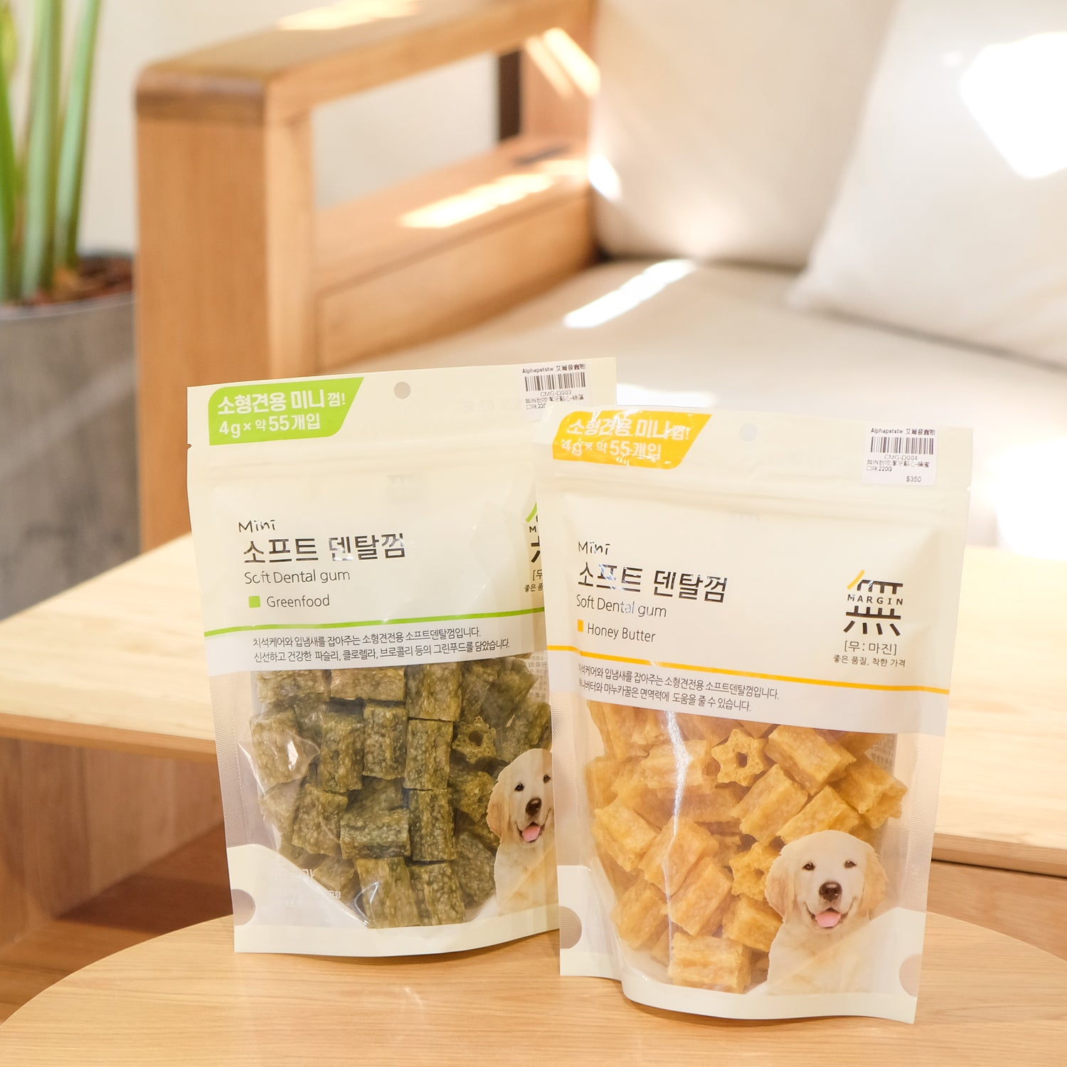 MARGIN無IN 耐咬潔牙點心 牛肉/蜂蜜/綠藻/蘋果 220g