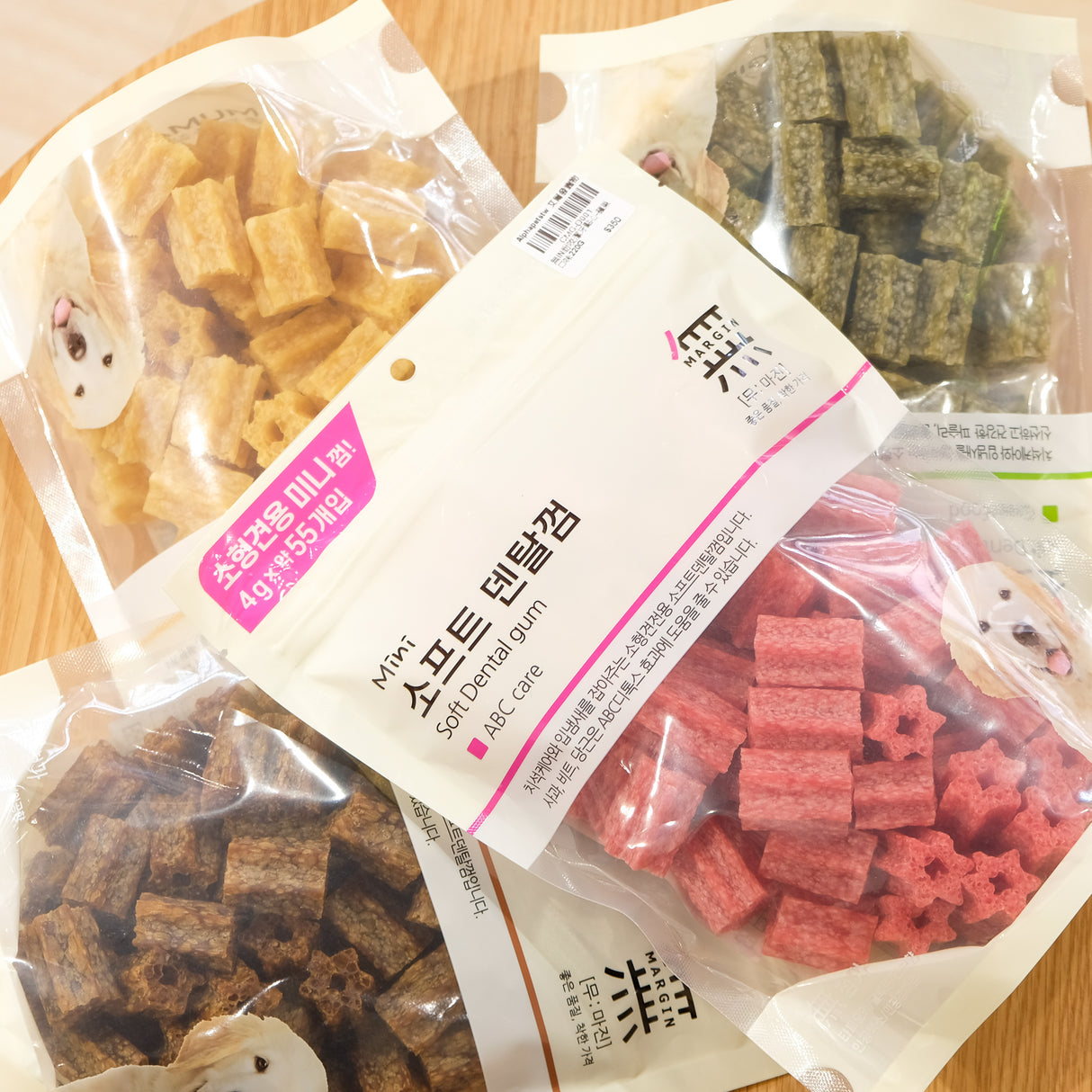 MARGIN無IN 耐咬潔牙點心 牛肉/蜂蜜/綠藻/蘋果 220g